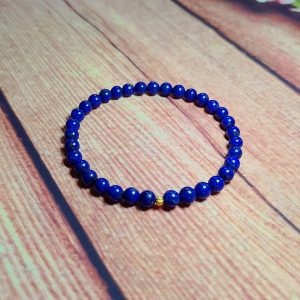Lapis Lazuli & Copper Alloy Bracelet – Wisdom · Truth · Protection
