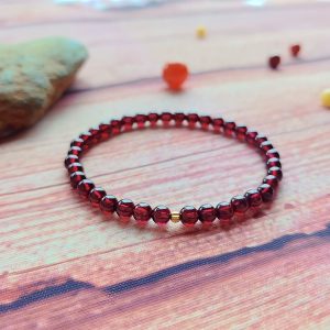 Red Garnet with Copper Alloy Bracelet – Passion·Vitality·Protect