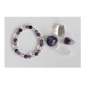 Premium Quality Best Selling Natural CROWN Chakra Crystals Kit Grade Healing Meditation Personal Use Spiritual Gift 1mm Hole