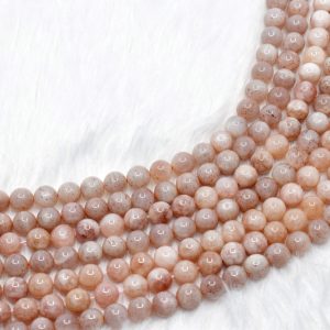 Best Attractive Pure Healing Sunstone AAA 8mm Round Crystal Beads RB-SUN-8  for Jewelry Making Meditation