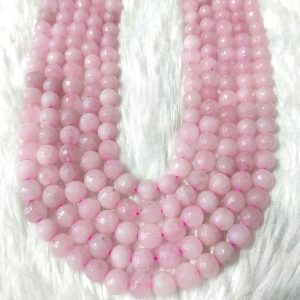 Top Notch Quality Stone of Love & Compassion Faceted Rose Quartz Beads Strands for Luxury Jewelry Making