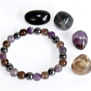 New Arrival Natural CAPRICORN Zodiac Crystals Kit Grade Healing Gift Birthstone Tumbled Stones Stone Card Beads Bracelet