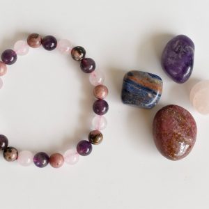 Premium Quality Natural Eco-Friendly Gemstone Healing Gift Set LOVE Intention Crystal Kit for Relationships Self-love Emotional