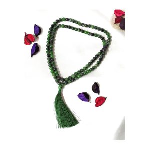 Superior Quality 100% Natural 8mm Ruby Zosite Gemstone 108 Prayer Beads Durable Jap Polished Healing Mala Meditation Maharashtra
