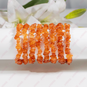 Top Selling Natural Crystal Clear Quartz Healing Irregular Chip Bracelet for Meditation Trendy Party Fashion Jewelry