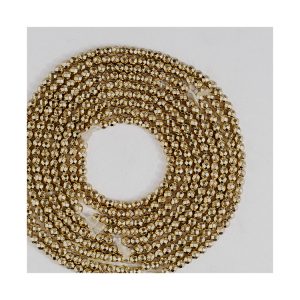 Premium Elegant Design 4mm Golden Black Hematite Faceted Beads Strands for Jewelry Making and Healing Practices