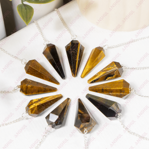 High Quality Brown Agate Gemstone Feng Shui Eco-Friendly Carved Faceted Aura Energy Generators for Home Decoration