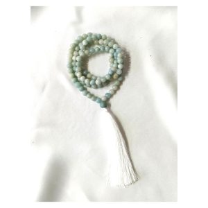 Top Trending  Green Blue 108 Prayer Beads 8mm  Gemstone Polished Healing Durable Jaap Mala For Meditation Stress Relief