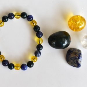 Exclusive Range SCORPIO Zodiac Crystals Kit Eco-Friendly Polished Tumbled Stones Birthstone Meditation Stone Card Beads Bracelet