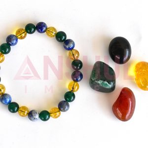 HAPPINESS Intention Crystals Kit Tumbled Grounding Stones Healing Crystal Set by  20-25mm Size 65gms