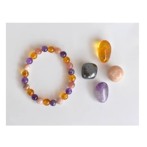 Enhance Inner Strength Determination Meditation Premium Natural Tumbled Grounding Stones Healing Intention Crystals Kit 20-25mm
