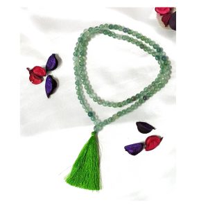 Best Quality Durable Meditation Manta Counting Premium 100% Natural Green Fluorite Mala 108 8mm Healing Jaap Circle