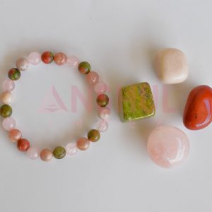 Superior Quality Natural Gemstones Kit FERTILITY Intention Crystals Kit for Enhance Love Nurture and Emotional Balance