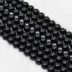 Healing High Grade 8mm Natural Real Gemstone Beads Black Onyx AAA Round Beads for Jewelry Making