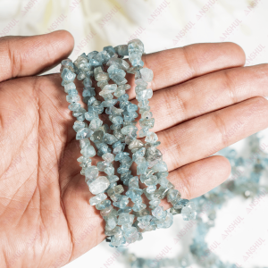 Natural Healing Apatite Irregular Gemstone Chip Bracelet 2-3mm Chip Semi Precious Gemstone For Fashion Meditation Jewelry