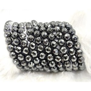 100% Quality Commitment Metallic Gunmetal Natural Crystal Faceted Hematite Beads Strands from  Leading Manufacturer