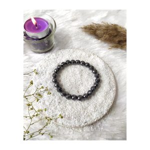 Eye Catching Design Trendy High Quality Made Handcrafted Hematite Faceted Beads Unisex Bracelets Anniversary Engagement