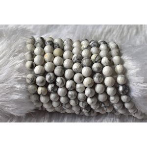 Premium Factory Direct Price Highest Selling White Marble Look Natural Gemstone Howlite Faceted Beads Strands 14