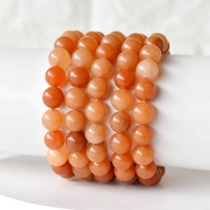 Worldwide Selling Red Aventurine 8mm Healing Beaded Crystal Bracelet Best Quality Gemstones Jewelry Classic Unisex Fashion